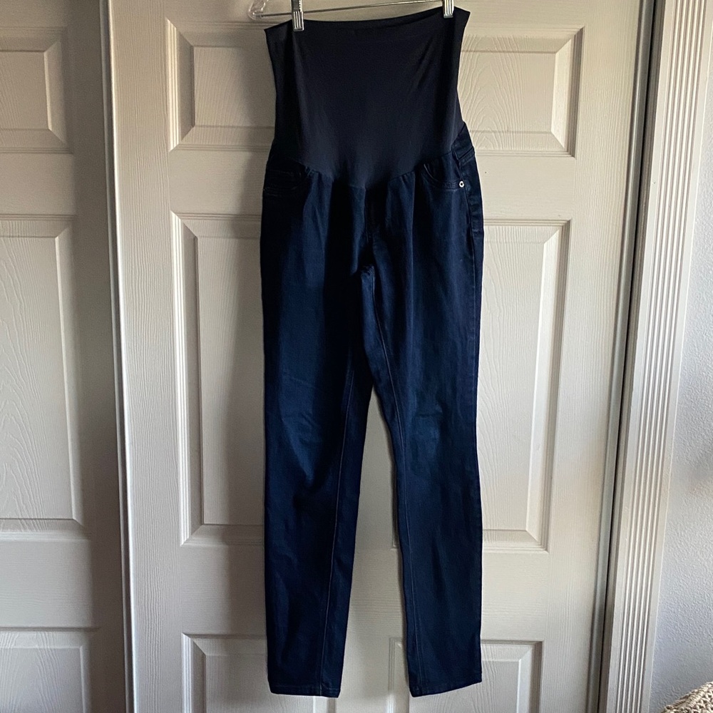 Women's size Large Indigo Blue maternity jeans
